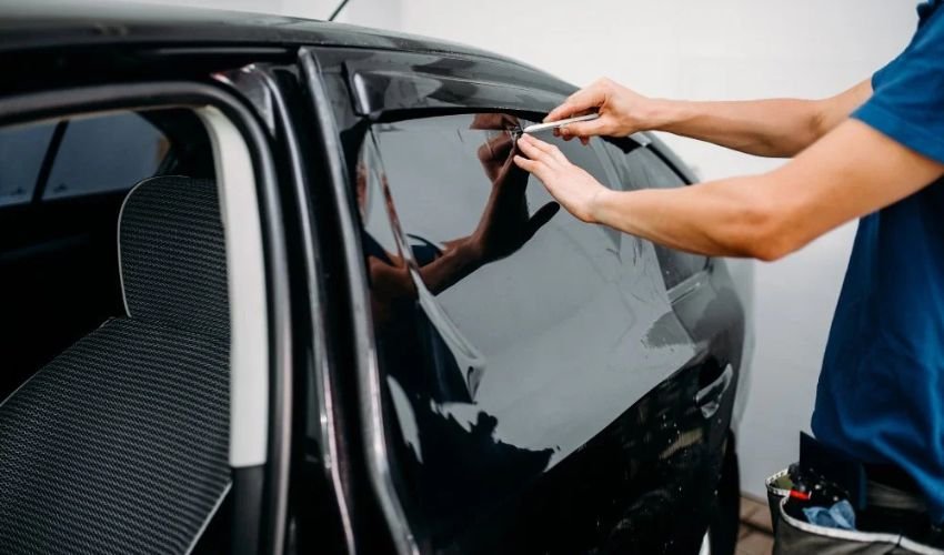 Installation Of Window Tint Film